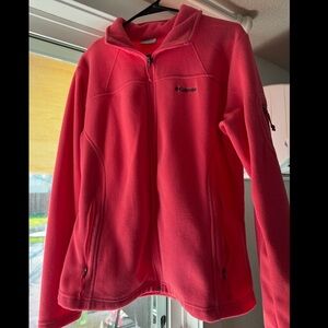 Columbia Bright Pink Full-Zip Fleece